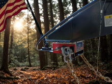 Load image into Gallery viewer, Back view of the Journeyman flag holder for Andersen hitches.